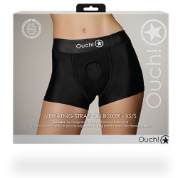 Ouch! Boxer vibrant STRAP-ON BOXER Noir